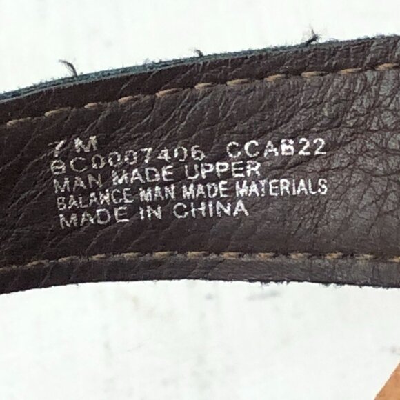 BOC Women's Size 7M Brown Open Toe Flower Applique Slip On Slides Sandals - Picture 13 of 13